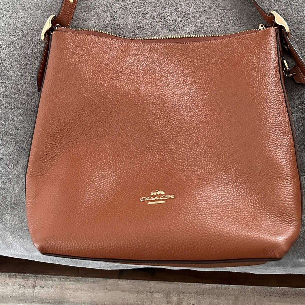 Coach Tan Leather Crossbody Bag